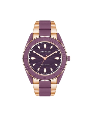 Montres en plastique océanique Anne Klein Considered Solar Recycled Bracelet   | LQV-4557642